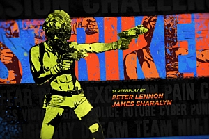 【AE模板】漫画风格油漆飞溅电影人物图片文字动画