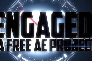 动态汽车仪表HUD元素AE模板带图标和声音效果