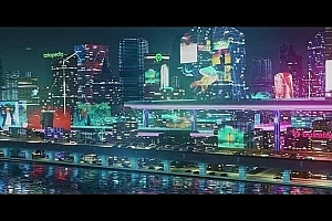 Blender未来科幻赛博朋克场景模型