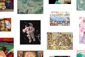 以分享插画为主的wordpress主题