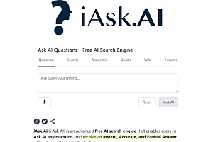 带有搜索及语音交互的IAsk AI