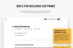 balsa-用于构建笔记、团队协同的文档程序