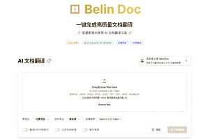 Belin Doc-一键完成高质量文档翻译